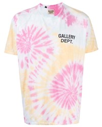 T-shirt girocollo effetto tie-dye multicolore di GALLERY DEPT.