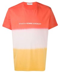 T-shirt girocollo effetto tie-dye multicolore di Givenchy