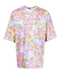 T-shirt girocollo effetto tie-dye multicolore di Isabel Marant