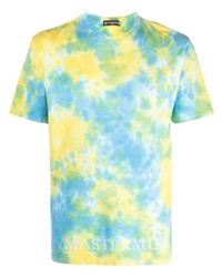 T-shirt girocollo effetto tie-dye multicolore di Mastermind World