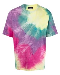T-shirt girocollo effetto tie-dye multicolore di Mauna Kea