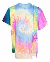 T-shirt girocollo effetto tie-dye multicolore di Needles