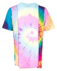 T-shirt girocollo effetto tie-dye multicolore di Needles
