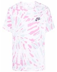 T-shirt girocollo effetto tie-dye multicolore di Nike