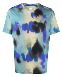 T-shirt girocollo effetto tie-dye multicolore di Paul Smith