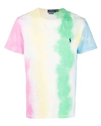 T-shirt girocollo effetto tie-dye multicolore di Polo Ralph Lauren