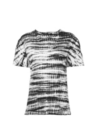 T-shirt girocollo effetto tie-dye multicolore di Proenza Schouler