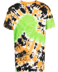T-shirt girocollo effetto tie-dye multicolore di RIPNDIP