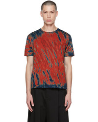 T-shirt girocollo effetto tie-dye multicolore di Taakk