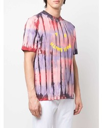 T-shirt girocollo effetto tie-dye multicolore di PS Paul Smith