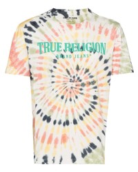 T-shirt girocollo effetto tie-dye multicolore di True Religion