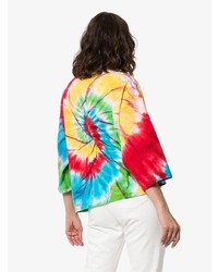 T-shirt girocollo effetto tie-dye multicolore di R13