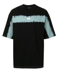 T-shirt girocollo effetto tie-dye nera di FIVE CM