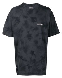 T-shirt girocollo effetto tie-dye nera di Izzue