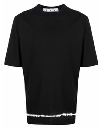 T-shirt girocollo effetto tie-dye nera di Off-White