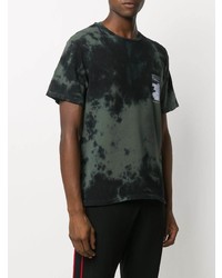 T-shirt girocollo effetto tie-dye nera di Filling Pieces