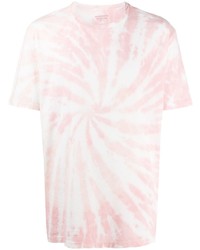 T-shirt girocollo effetto tie-dye rosa di AllSaints