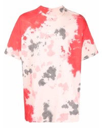 T-shirt girocollo effetto tie-dye rosa di Nike