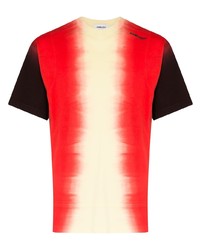 T-shirt girocollo effetto tie-dye rossa di Ambush