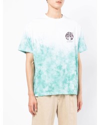 T-shirt girocollo effetto tie-dye verde menta di FIVE CM