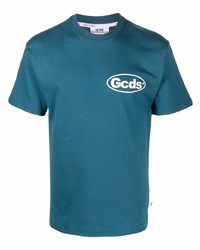 T-shirt girocollo foglia di tè di Gcds
