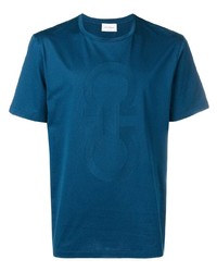 T-shirt girocollo foglia di tè di Salvatore Ferragamo