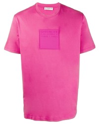 T-shirt girocollo fucsia di Givenchy
