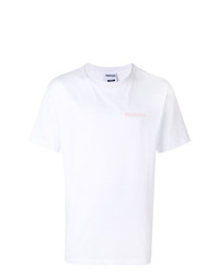 T-shirt girocollo geometrica bianca di Paterson.