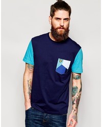 T-shirt girocollo geometrica blu scuro di Lyle & Scott