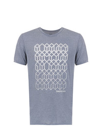 T-shirt girocollo geometrica grigia di Track & Field