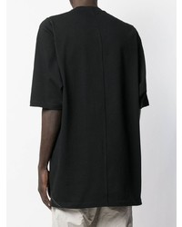 T-shirt girocollo geometrica nera di Rick Owens