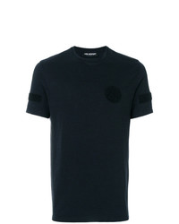 T-shirt girocollo geometrica nera di Neil Barrett