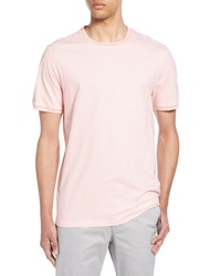 T-shirt girocollo geometrica rosa