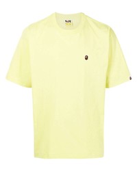 T-shirt girocollo gialla di A Bathing Ape