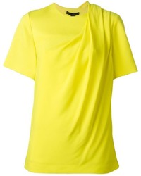 T-shirt girocollo gialla di Alexander Wang