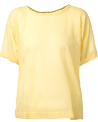 T-shirt girocollo gialla di Arts & Science