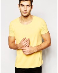 T-shirt girocollo gialla di Asos