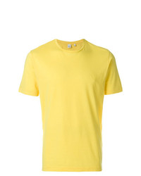 T-shirt girocollo gialla di Aspesi