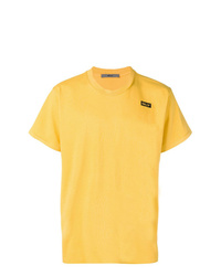T-shirt girocollo gialla di Billy Los Angeles