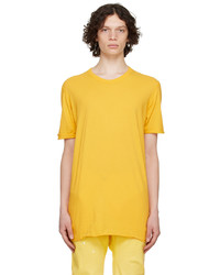 T-shirt girocollo gialla di Boris Bidjan Saberi