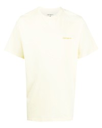 T-shirt girocollo gialla di Carhartt WIP