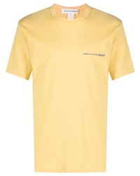T-shirt girocollo gialla di Comme Des Garcons SHIRT
