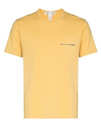 T-shirt girocollo gialla di Comme Des Garcons SHIRT