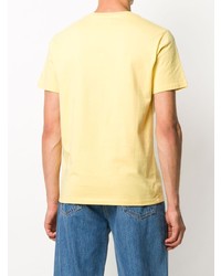 T-shirt girocollo gialla di Levi's