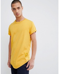 T-shirt girocollo gialla di G Star