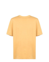 T-shirt girocollo gialla di Julien David