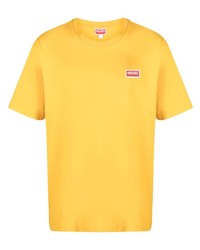 T-shirt girocollo gialla di Kenzo