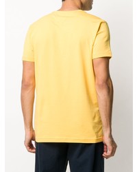 T-shirt girocollo gialla di Tommy Hilfiger
