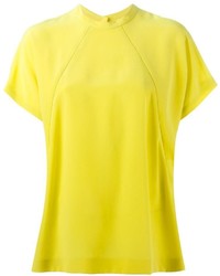 T-shirt girocollo gialla di Maison Margiela