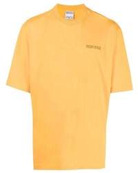 T-shirt girocollo gialla di Marcelo Burlon County of Milan